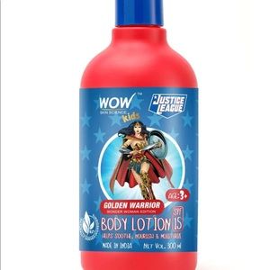 Set of 3 KIDS BODY LOTION SPF 15 WONDER WOMAN SUPERMAN BATMAN- Buy each at 60 Rs